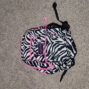 Janspott Zebra print backpack
